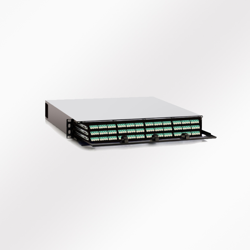 奧卡斯1U 144端口OM3/4/5 MTP-LC面板